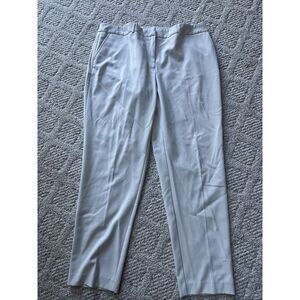 Jones New York Womens Pants Sz 14 Cream Grace Ankle Length Mid Dress Career